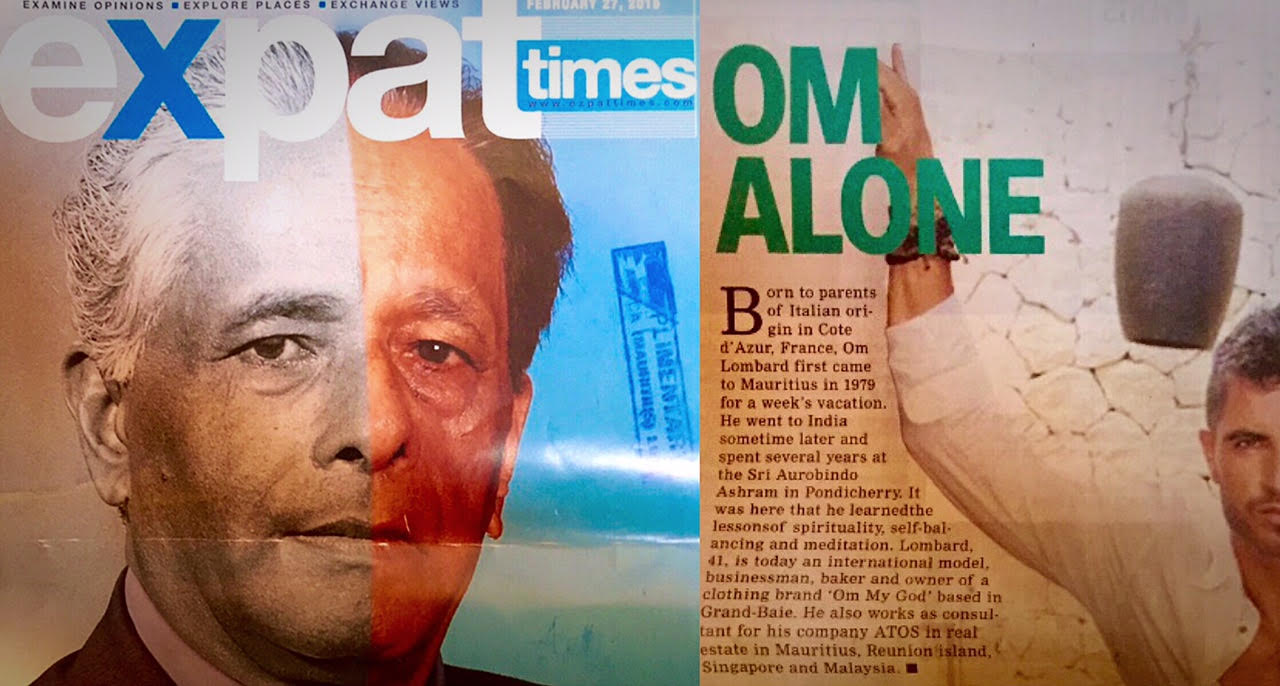 Om LOMBARD for EXPAT Times : “Om Alone” 01/06/2015 – MAURITIUS